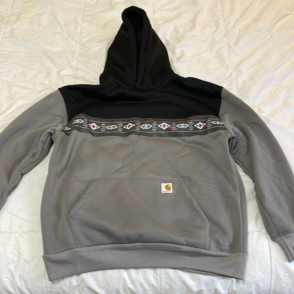 Grey and black sweater